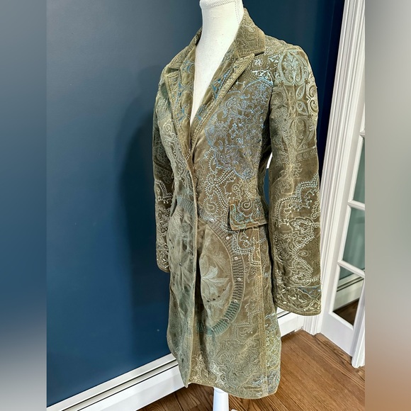 Johnny Was / Two Ten Ten Five Embroidered Duster Coat, Size XS - Picture 5 of 15